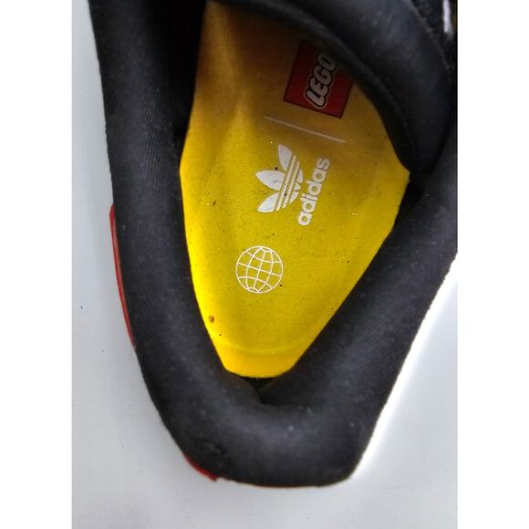 Adidas LEGO Superstar GS Black Red White Big Kids Size 5Y Shoes Sneakers - Picture 13 of 14